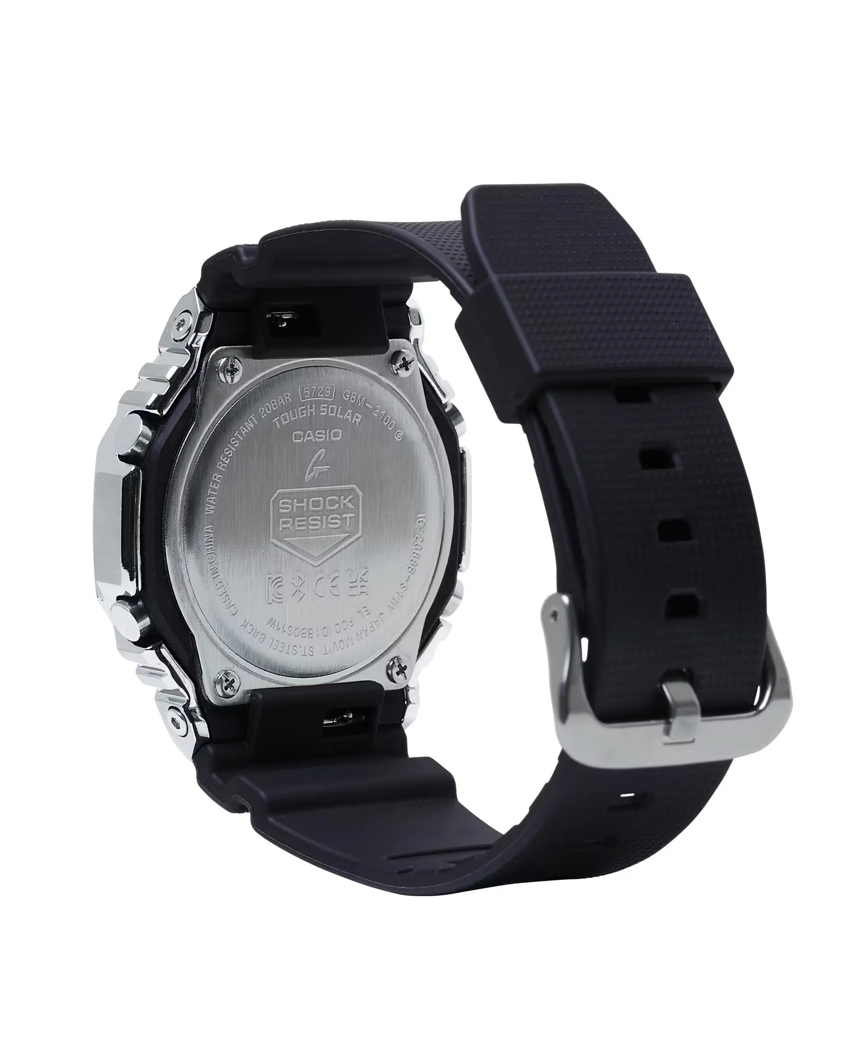 Casio G-Shock G-Steel METALLIC VAPOR Bluetooth Solar Mens Watch GBM2100A-1A2