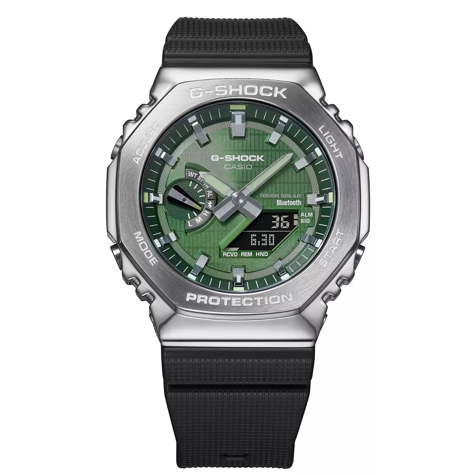 Casio G-Shock G-Steel METALLIC VAPOR Bluetooth Solar Mens Watch GBM2100A-1A3