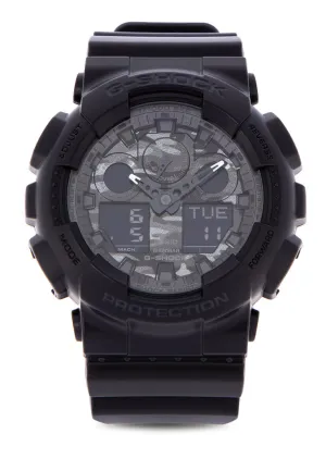Casio G-shock GA-100CF-1A Digital Analog Rubber Strap Watch For Men