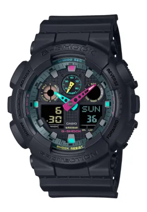 Casio G-shock GA-100MF-1A Digital Analog Rubber Strap Watch for Men