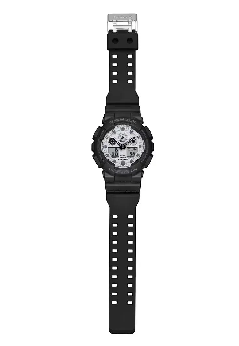 Casio G-shock GA-100WD-1A Digital Analog Rubber Strap Watch for Men