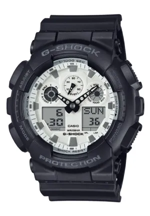 Casio G-shock GA-100WD-1A Digital Analog Rubber Strap Watch for Men