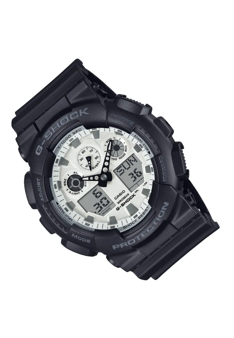Casio G-shock GA-100WD-1A Digital Analog Rubber Strap Watch for Men