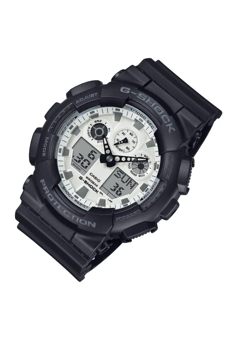 Casio G-shock GA-100WD-1A Digital Analog Rubber Strap Watch for Men