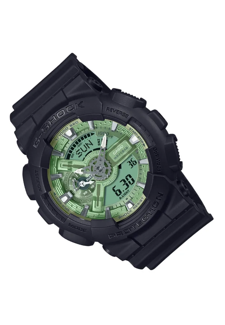 Casio G-shock GA-110CD-1A3 Digital Analog Rubber Strap Watch For Men