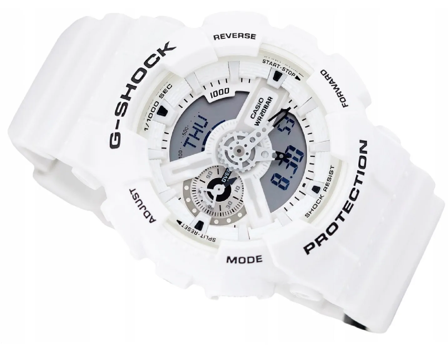 Casio G-shock GA-110MW-7A Digital Analog Rubber Strap Watch For Men