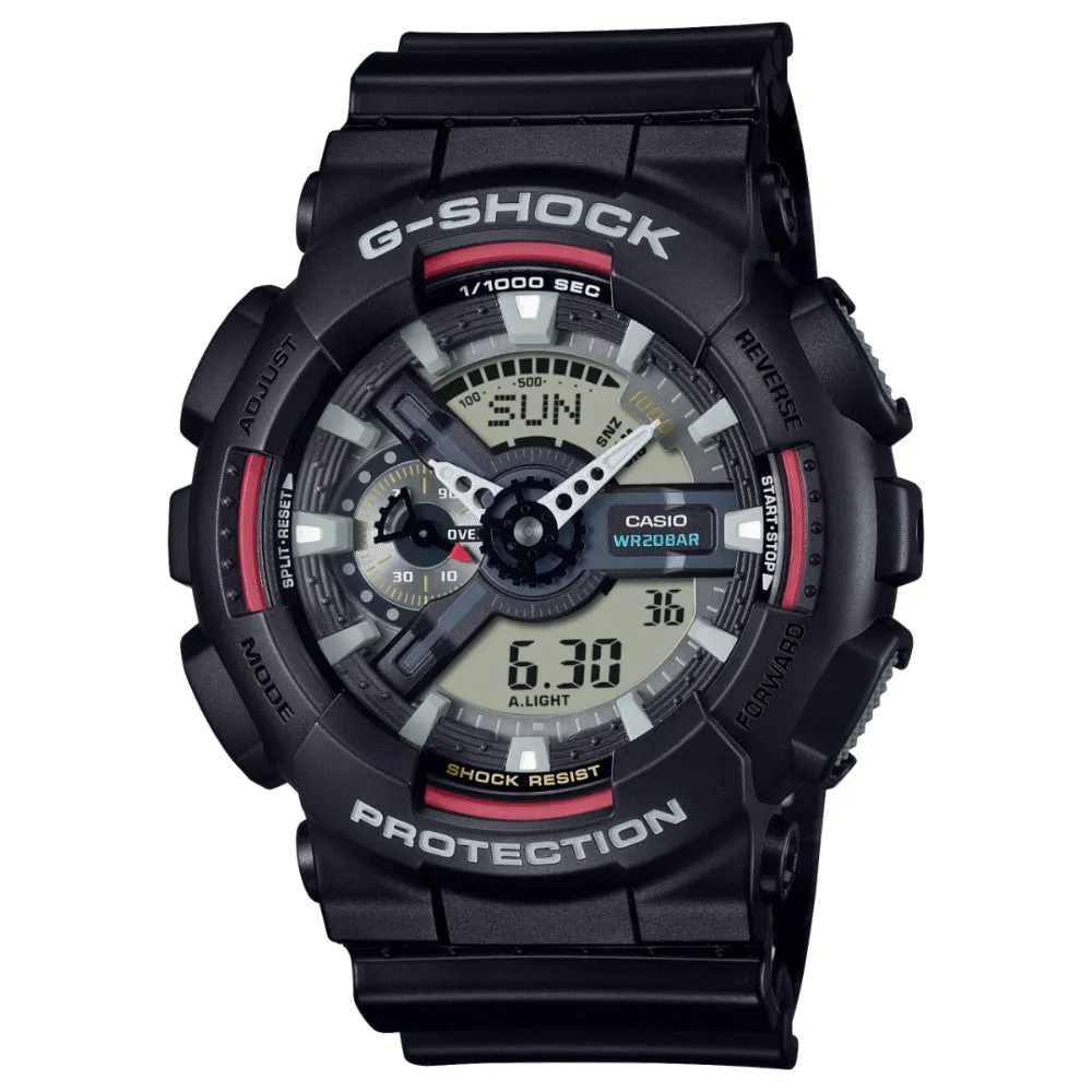 CASIO G-SHOCK GA-110RL-1ADR ANALOG-DIGITAL BLACK & RED WATCH
