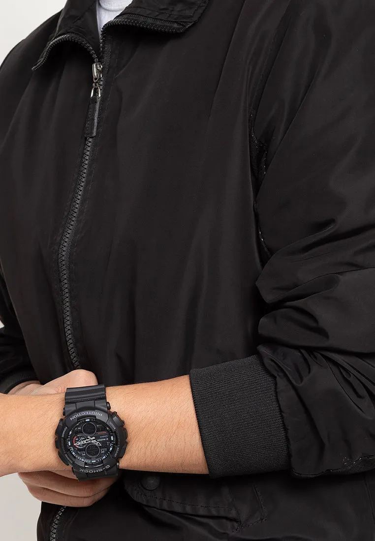 Casio G-shock GA-140-1A1 Digital Analog Rubber Strap Watch For Men