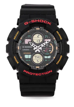 Casio G-shock GA-140-1A4 Digital Analog Rubber Strap Watch For Men