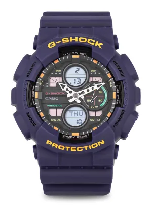 Casio G-shock GA-140-6A Digital Analog Rubber Strap Watch For Men