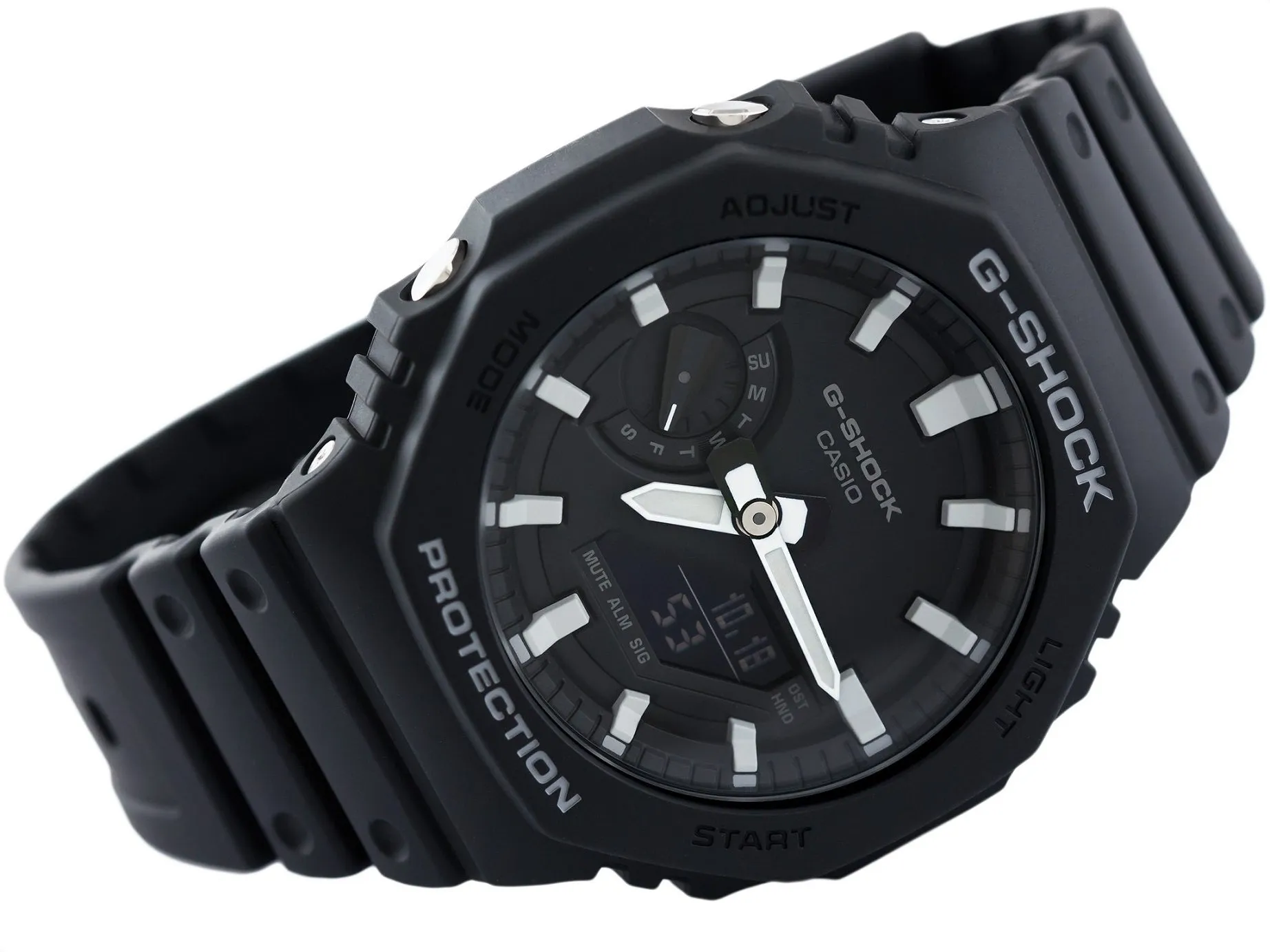 Casio G-shock GA-2100-1A Digital Analog Rubber Strap Watch For Men