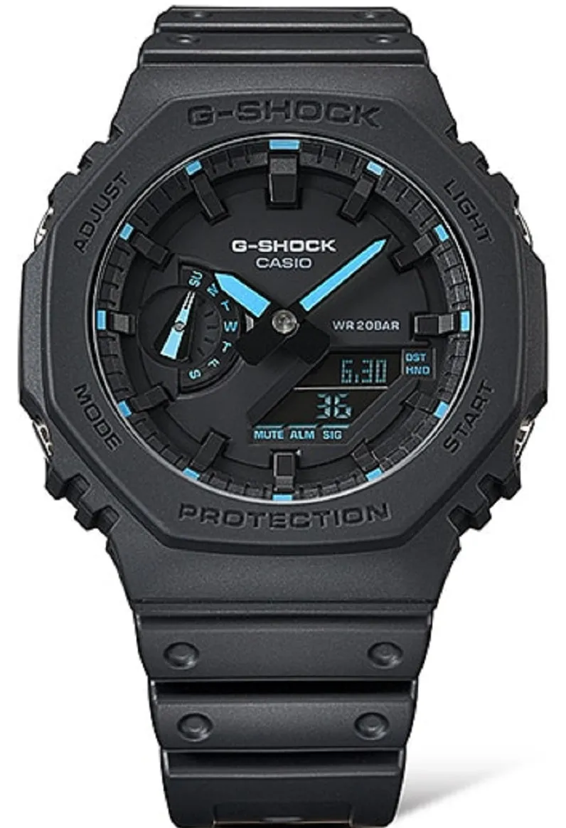 Casio G-shock GA-2100-1A2 Digital Analog Rubber Strap Watch For Men
