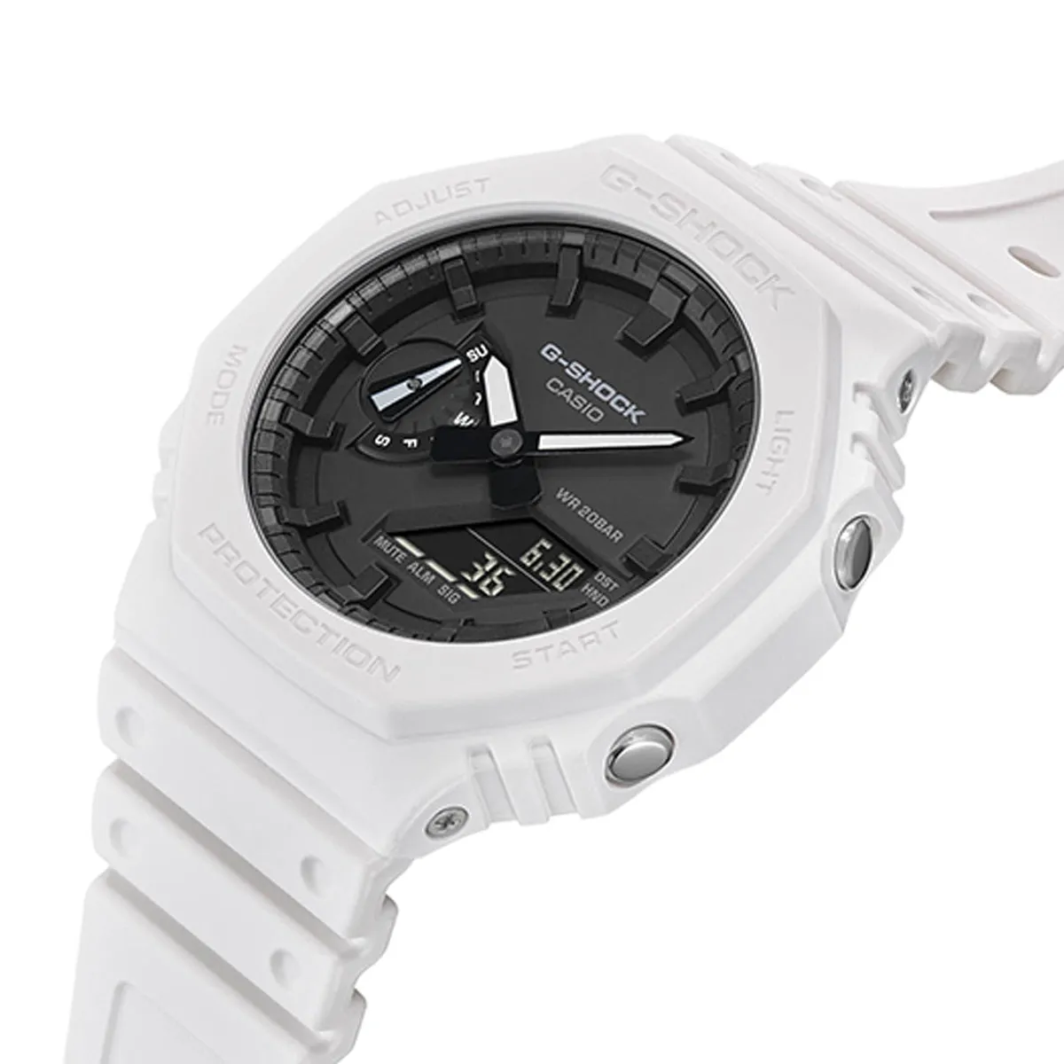 Casio G-shock GA-2100-7A Digital Analog Rubber Strap Watch For Men