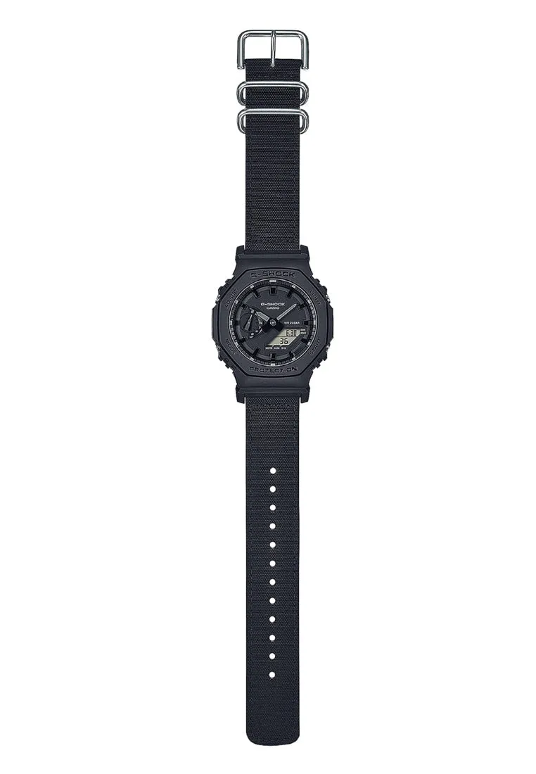 Casio G-shock GA-2100BCE-1A Digital Analog Nylon Strap Watch For Men