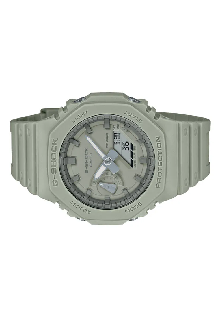 Casio G-shock GA-2100NC-3A Digital Analog Rubber Strap Watch for Men