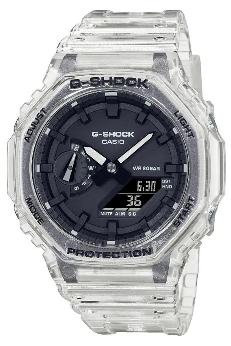 Casio G-shock GA-2100SKE-7A Digital Analog Rubber Strap Watch For Men