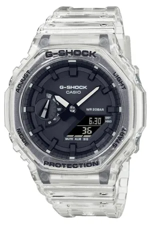 Casio G-shock GA-2100SKE-7A Digital Analog Rubber Strap Watch For Men