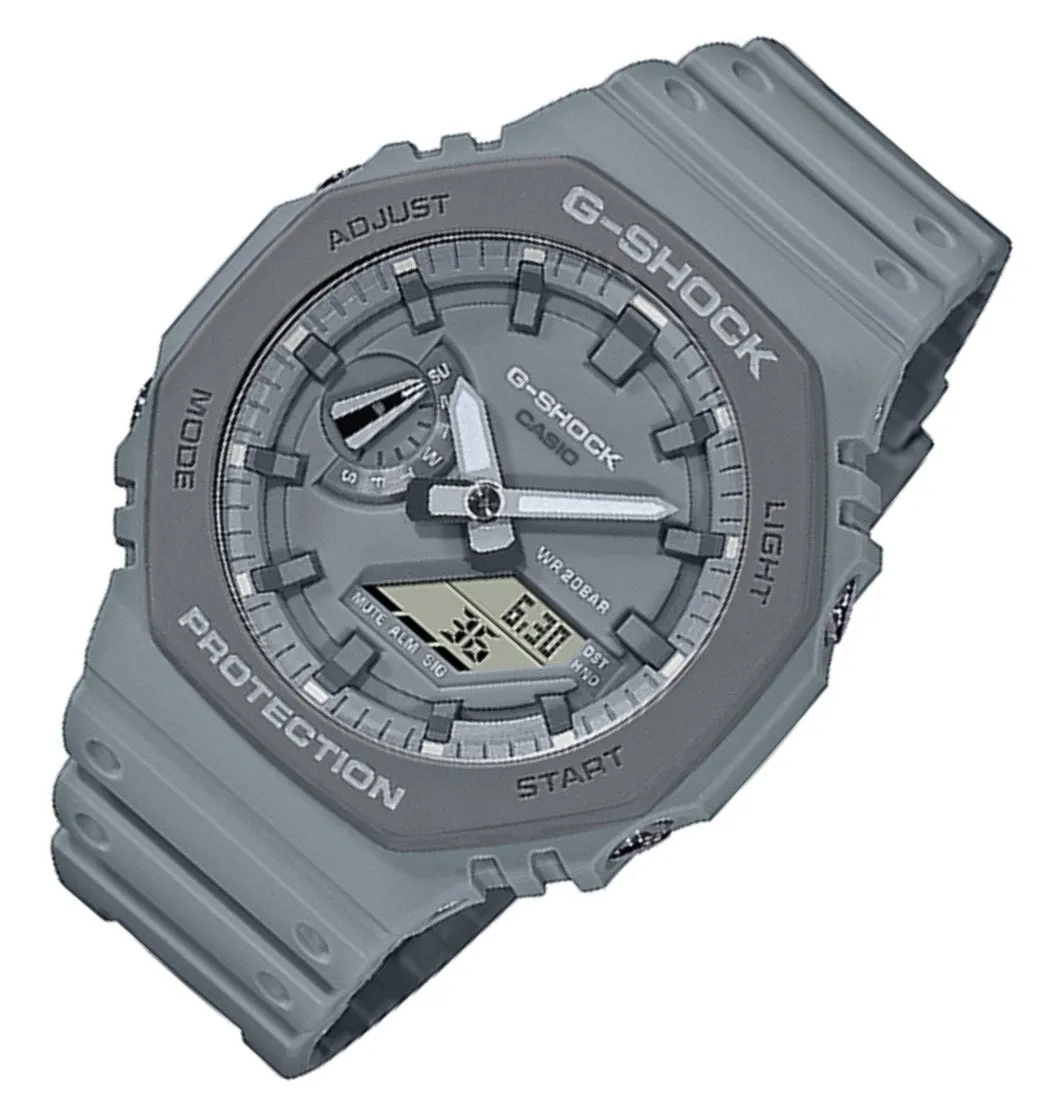 Casio G-shock GA-2110ET-8ADR Digital Analog Rubber Strap Watch For Men