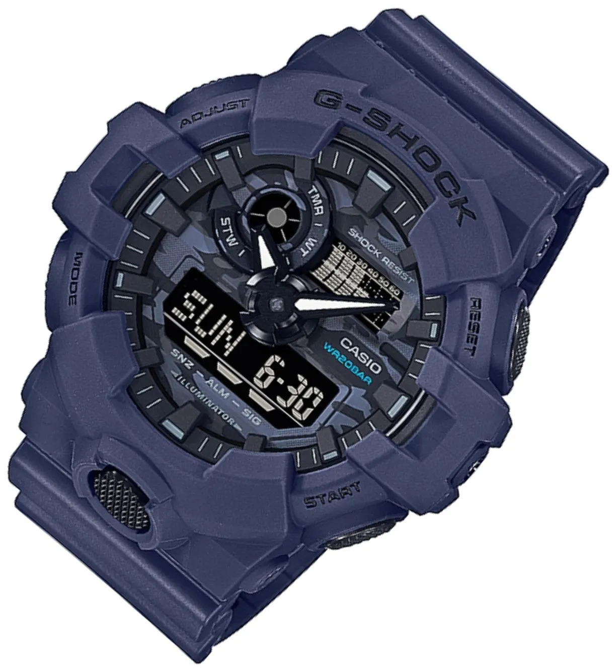 Casio G-shock GA-700CA-2A Digital Analog Rubber Strap Watch For Men