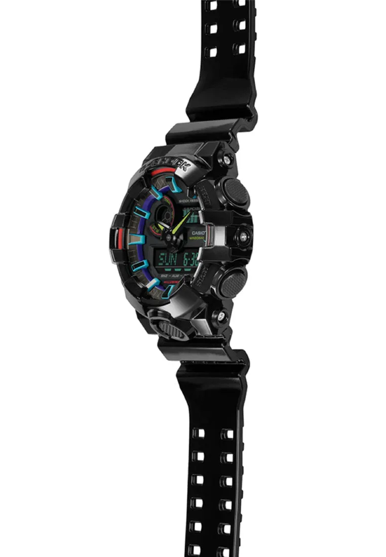 Casio G-shock GA-700RGB-1A Digital Analog Rubber Strap Watch For Men