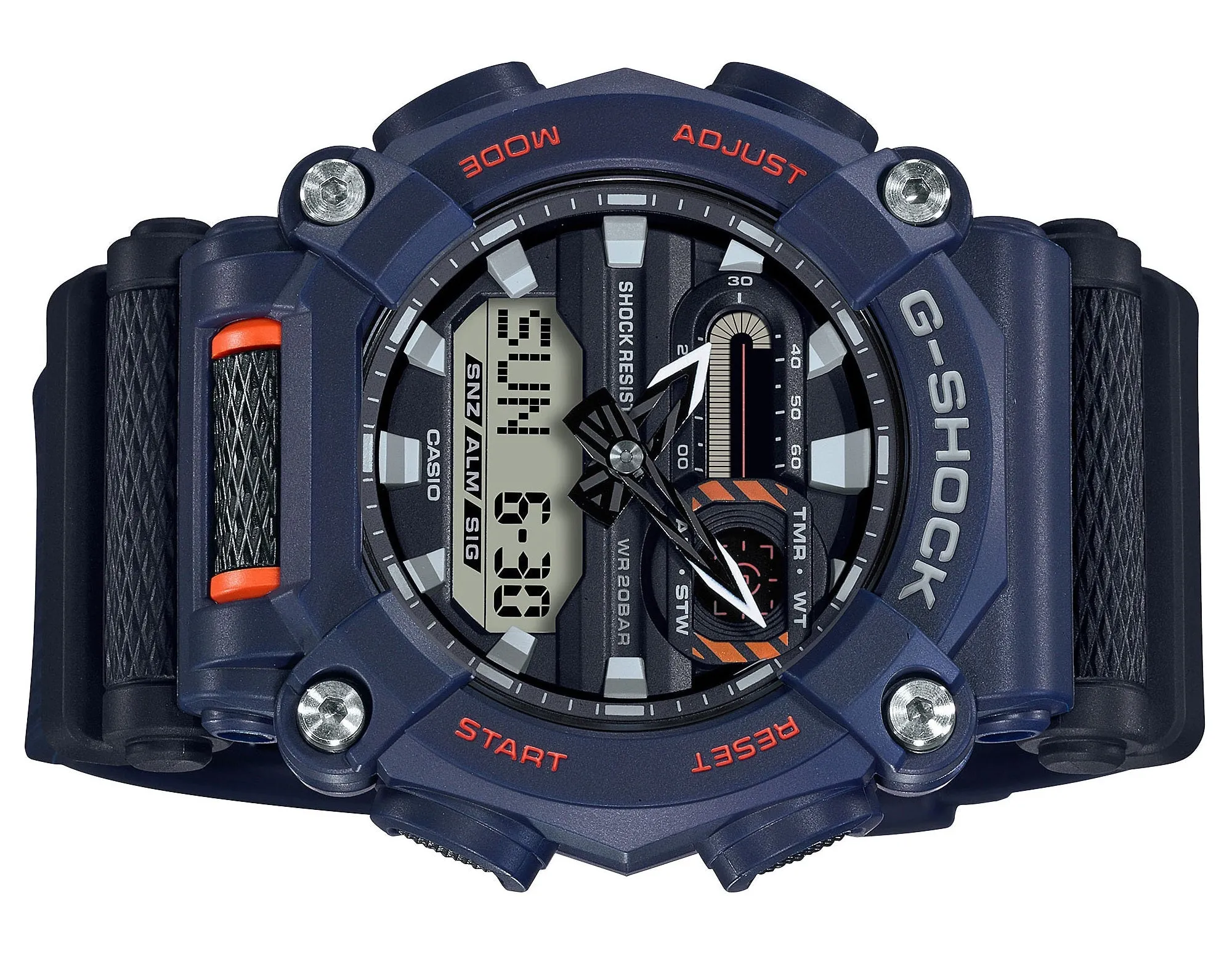 Casio G-shock GA-900-2A Digital Analog Rubber Strap Watch For Men