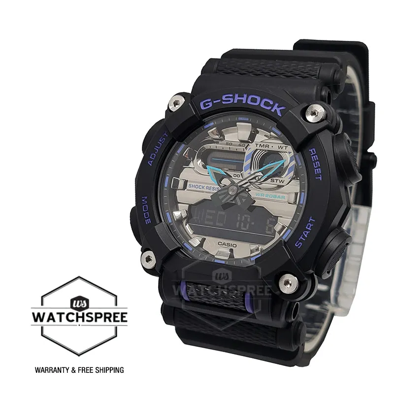 Casio G-Shock GA-900 Exceptional Colors Black Resin Band Watch GA900AS-1A GA-900AS-1A