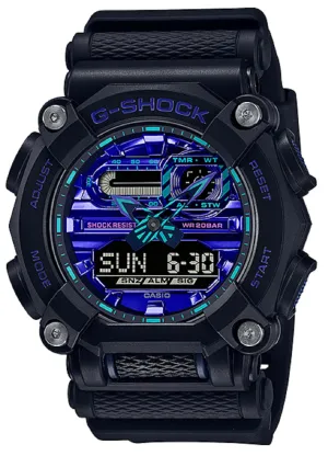Casio G-shock GA-900VB-1A Digital Analog Rubber Strap Watch For Men
