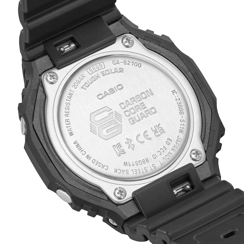 CASIO G-SHOCK GA-B2100-1A1DR BLACK RESIN STRAP MEN WATCH