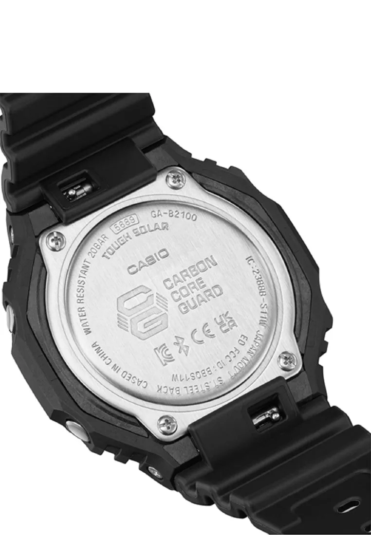 Casio G-shock GA-B2100BNR-1A Digital Analog Rubber Strap Watch For Men