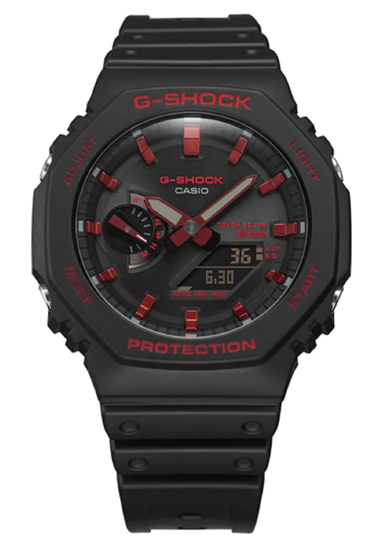Casio G-shock GA-B2100BNR-1A Digital Analog Rubber Strap Watch For Men