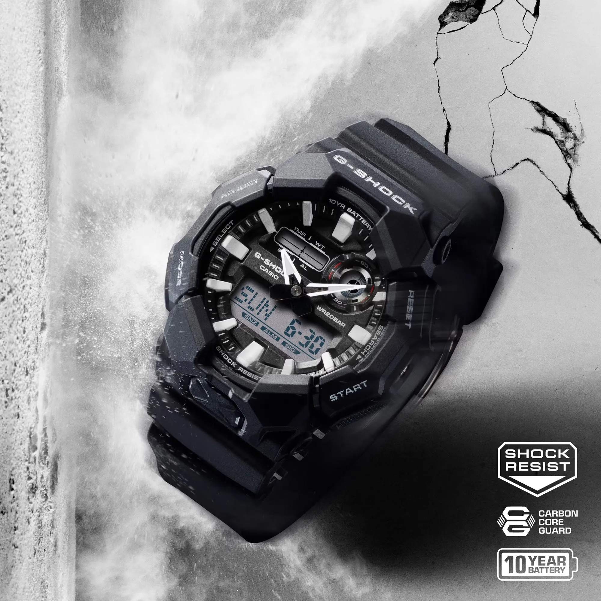 Casio G-Shock GA010-2A Bio-Resin High-Brightness LED Blue Mens Watch