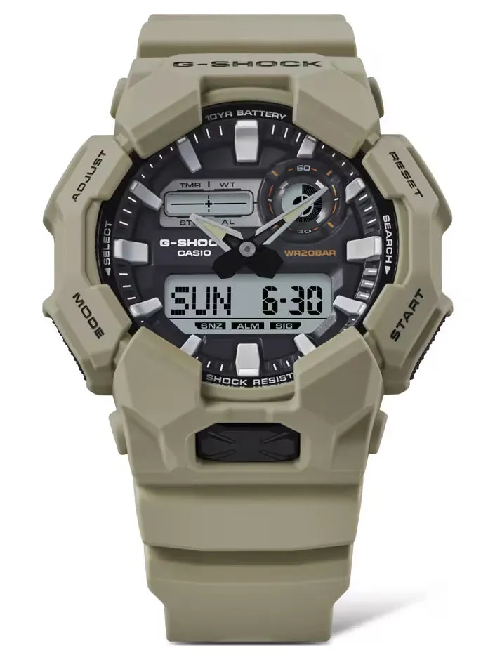 Casio G-Shock GA010-5A Bio-Resin High-Brightness LED Brown Mens Watch
