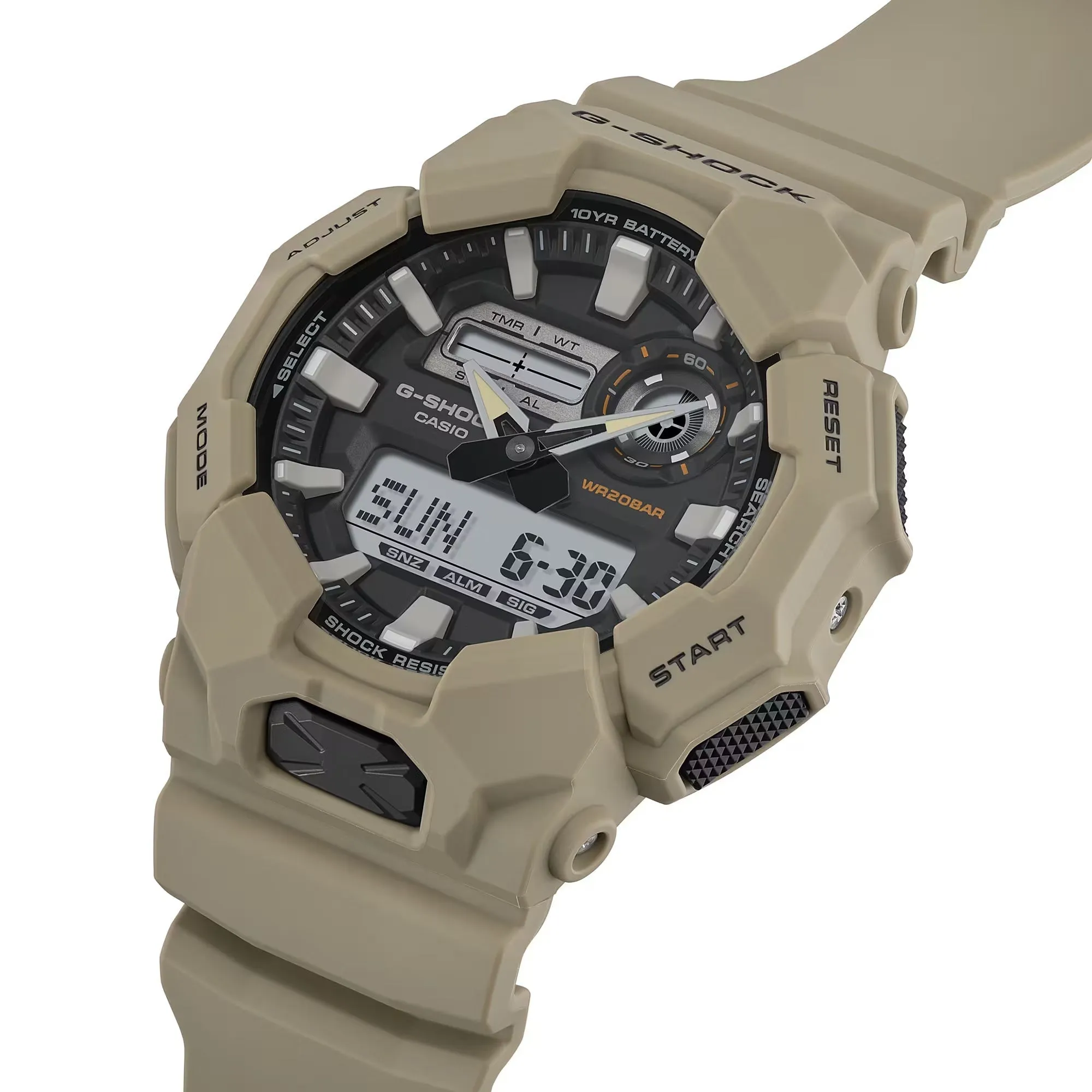 Casio G-Shock GA010-5A Bio-Resin High-Brightness LED Brown Mens Watch