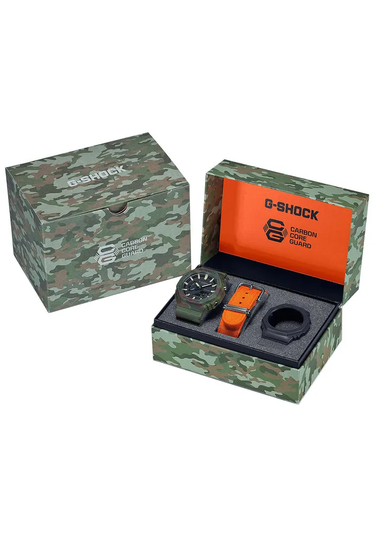 Casio G-shock GAE-2100WE-3A Digital Analog Rubber Strap Watch For Men