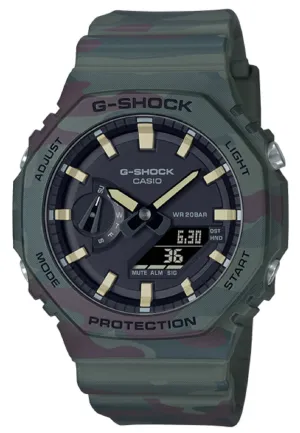 Casio G-shock GAE-2100WE-3A Digital Analog Rubber Strap Watch For Men
