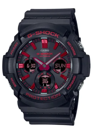 Casio G-shock GAS-100BNR-1A Solar Digital Analog Rubber Strap Watch For Men