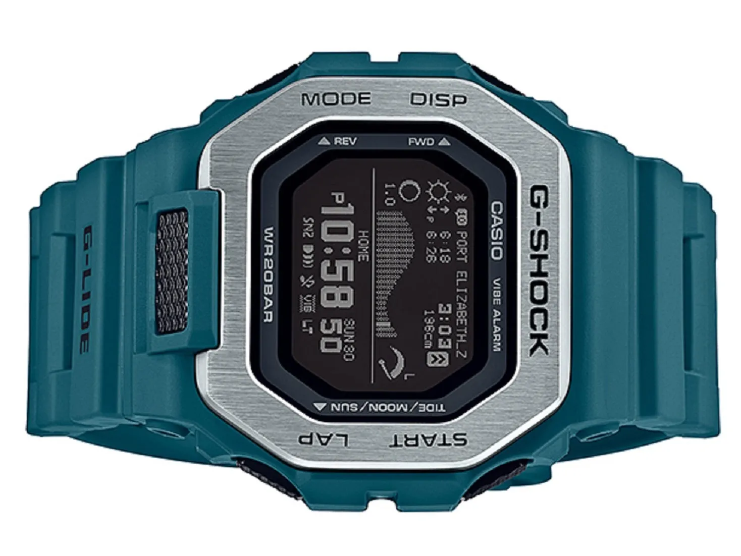 Casio G-shock GBX-100-2DR Bluetooth Digital Rubber Strap Watch For Men