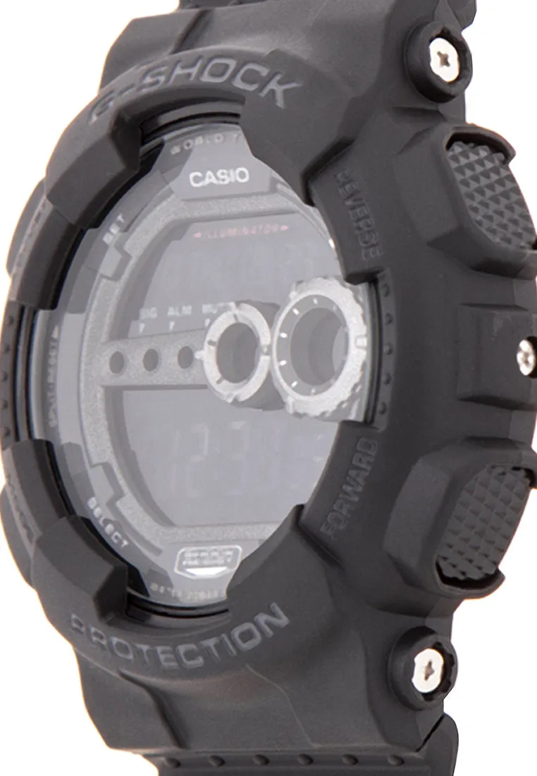 Casio G-shock GD-100-1BDR Digital Rubber Strap Watch For Men
