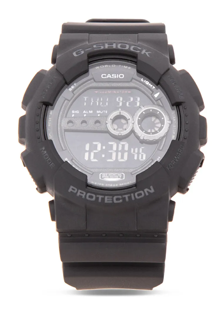 Casio G-shock GD-100-1BDR Digital Rubber Strap Watch For Men