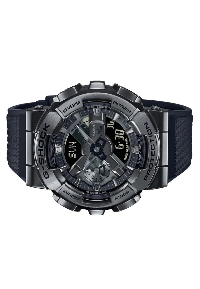 Casio G-shock GM-110BB-1A Digital Analog Rubber Strap Watch