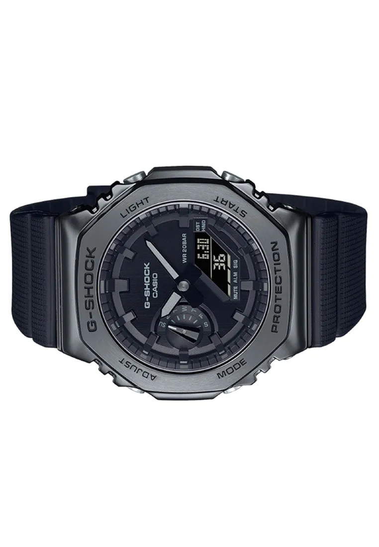 Casio G-shock GM-2100BB-1A Digital Analog Rubber Strap Watch