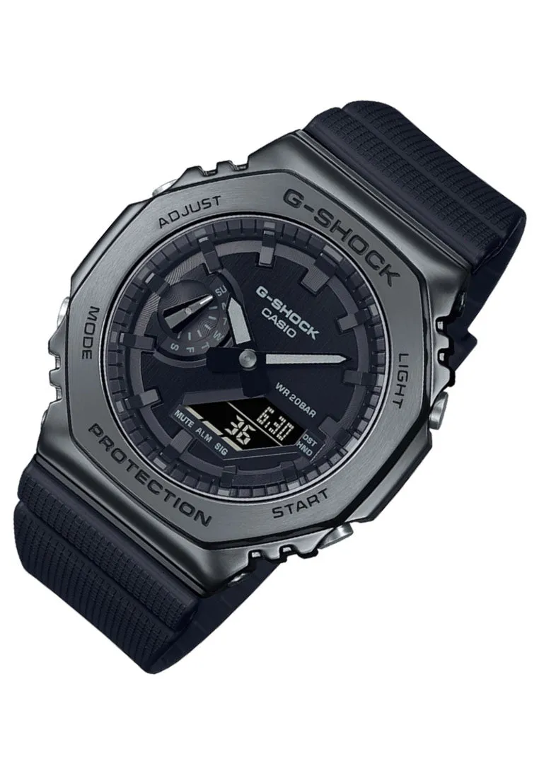 Casio G-shock GM-2100BB-1A Digital Analog Rubber Strap Watch