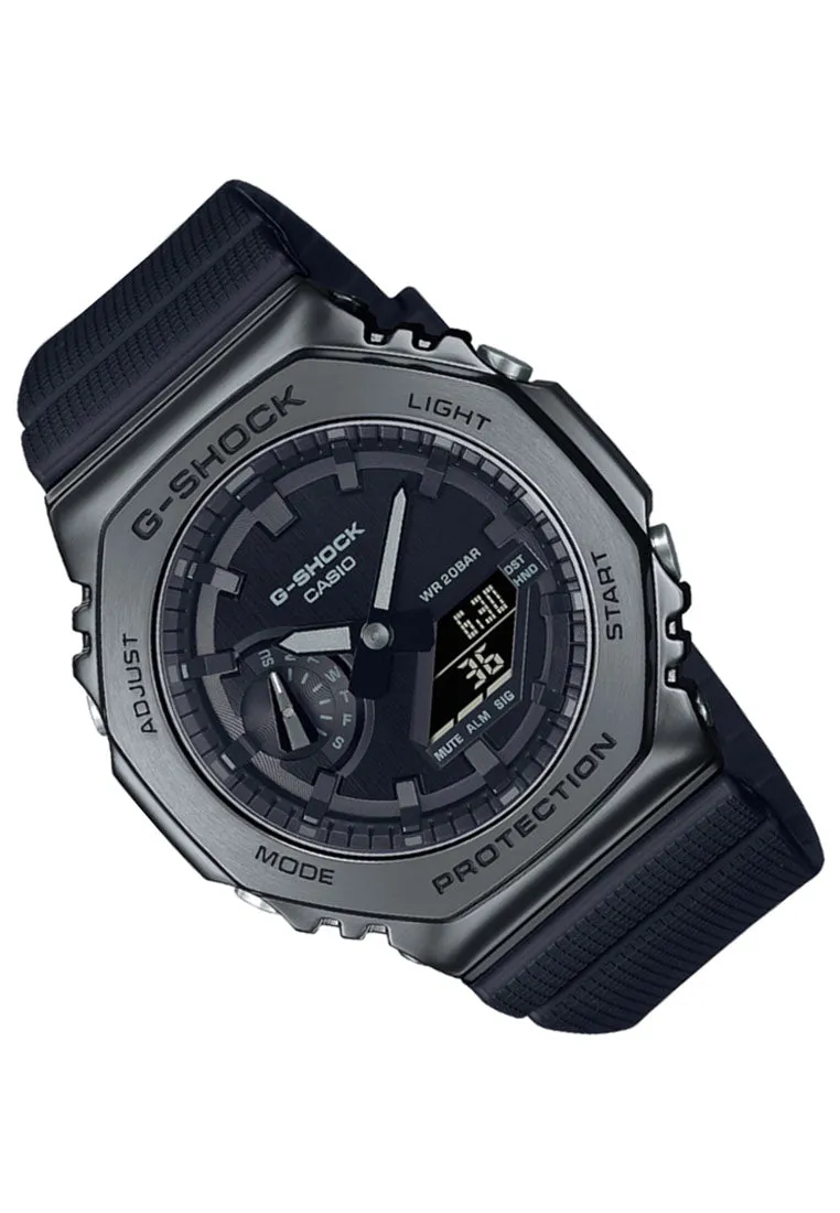 Casio G-shock GM-2100BB-1A Digital Analog Rubber Strap Watch