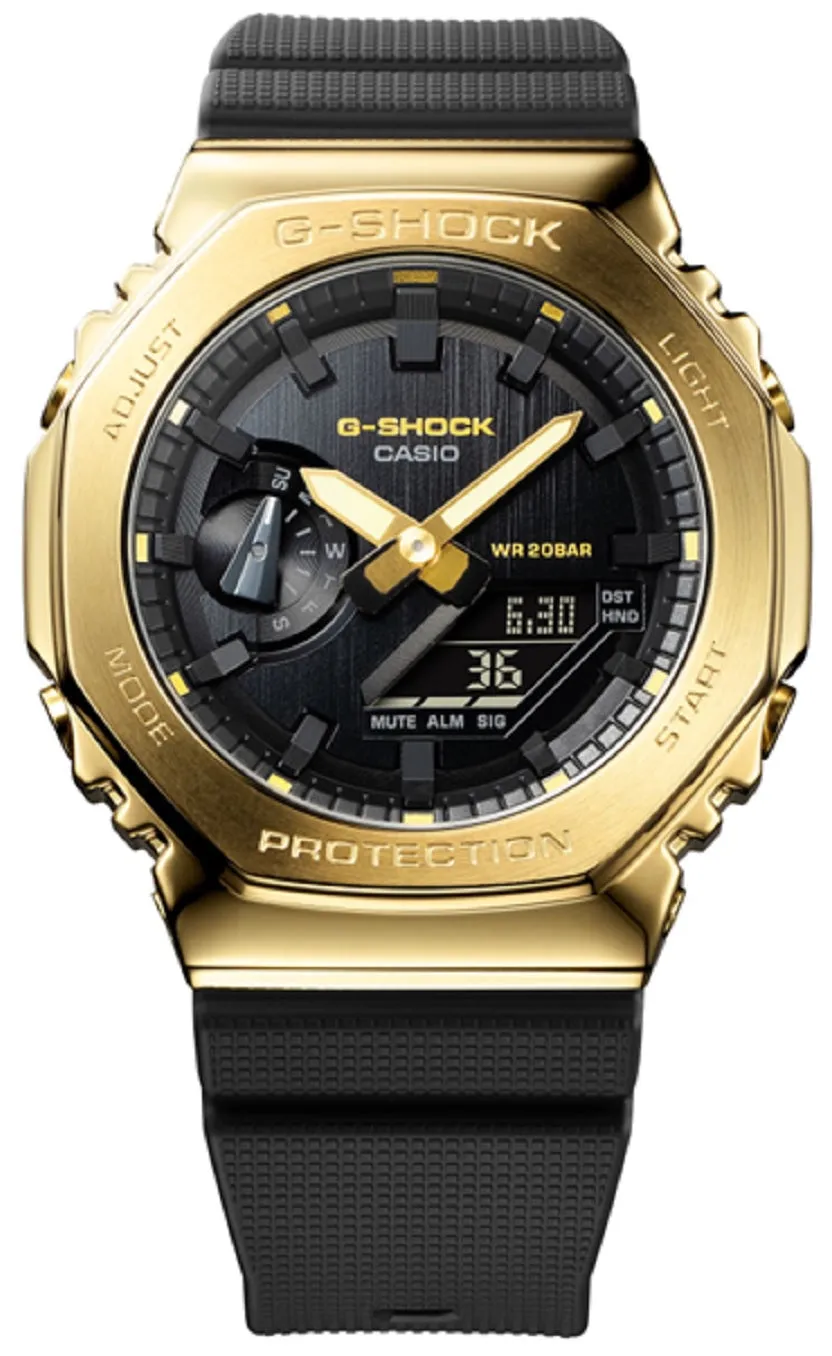 Casio G-shock GM-2100G-1A9 Digital Analog Rubber Strap Watch