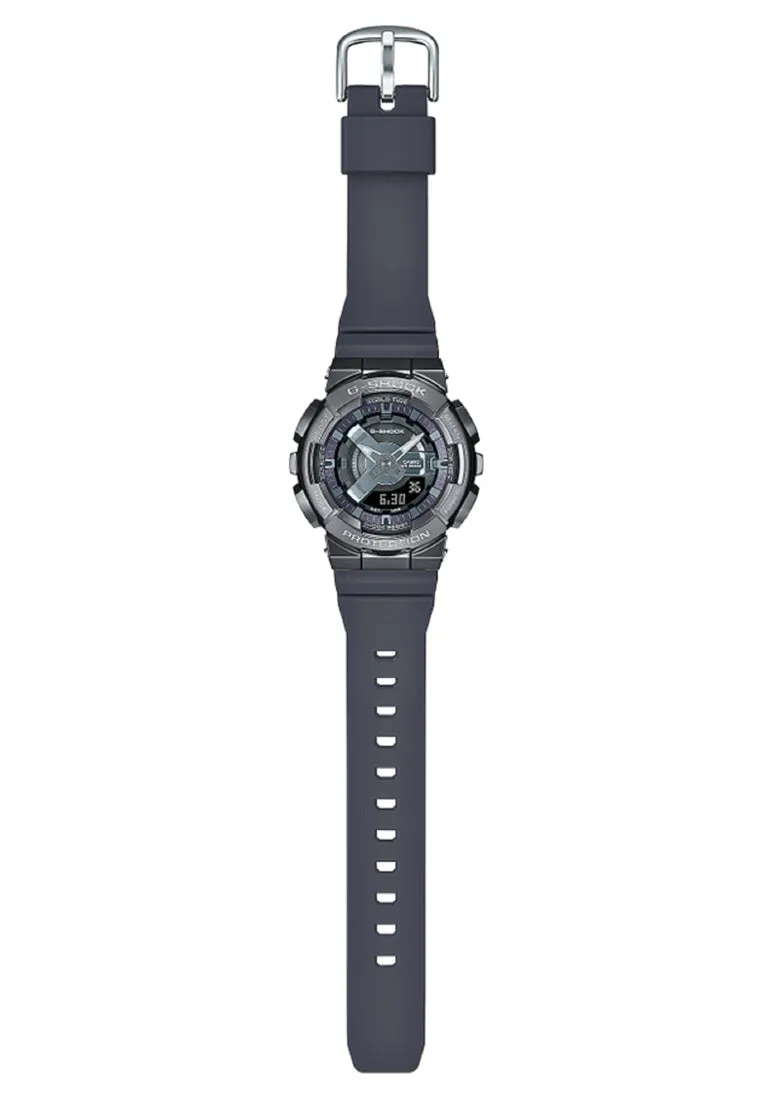 Casio G-shock GM-S110B-8A Digital Analog Rubber Strap Watch