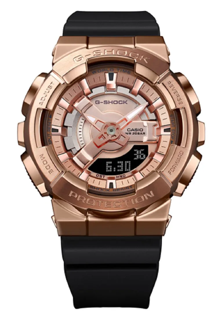 Casio G-shock GM-S110PG-1A Digital Analog Rubber Strap Watch