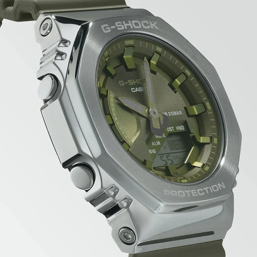 CASIO G-SHOCK GM-S2100-3ADR-P GREEN RESIN STRAP WOMEN WATCH
