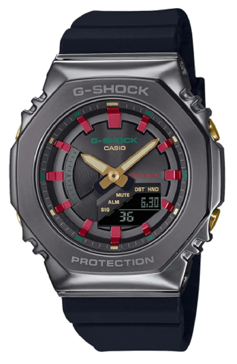 Casio G-shock GM-S2100CH-1A Digital Analog Rubber Strap Watch