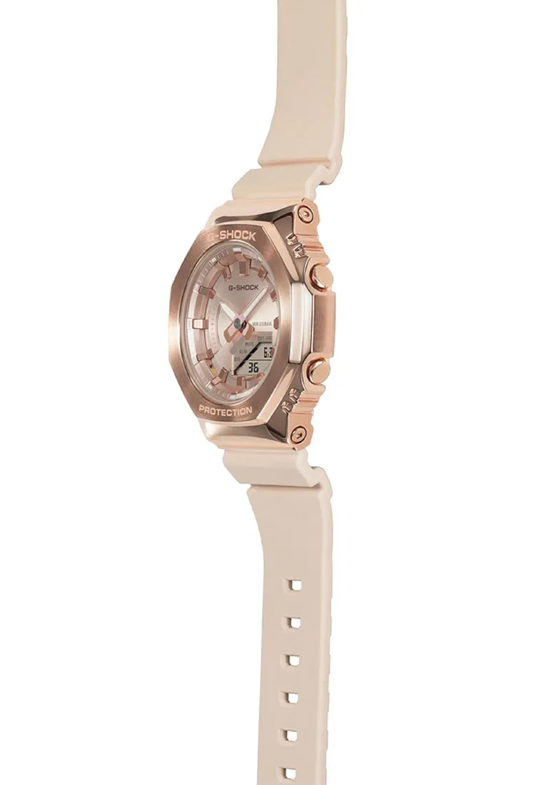 Casio G-shock GM-S2100PG-4A Digital Analog Rubber Strap Watch