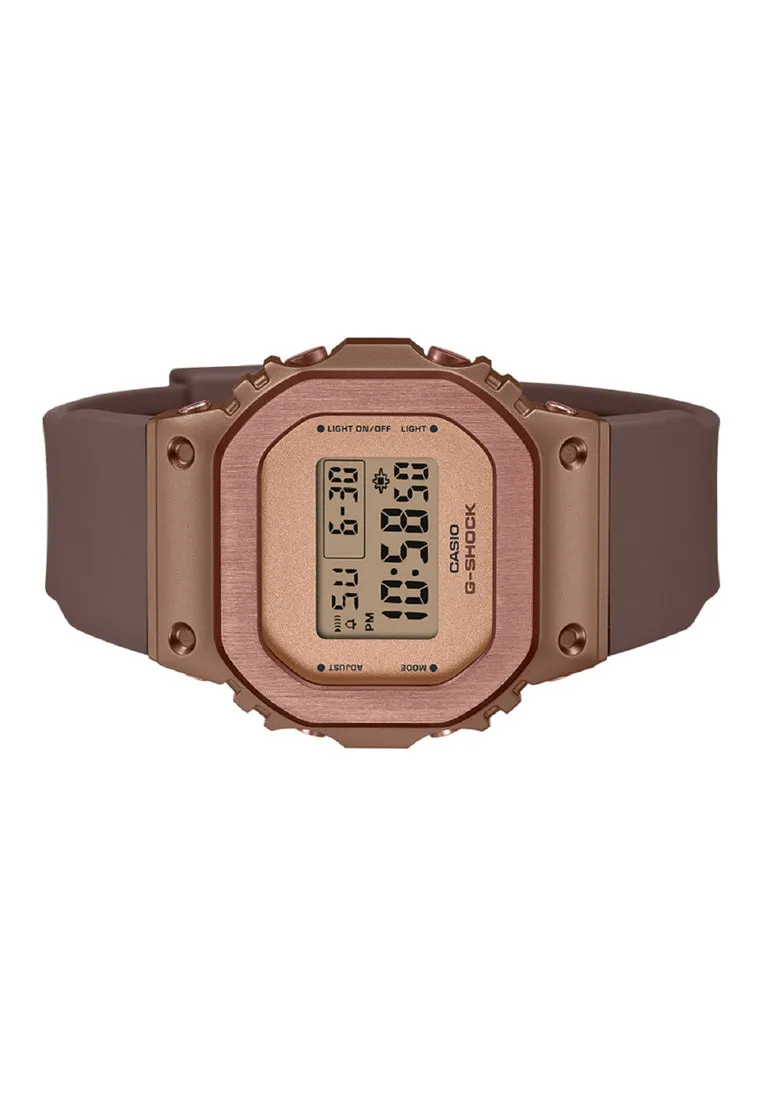 Casio G-shock GM-S5600UBR-5DR Digital Rubber Strap Watch For Women
